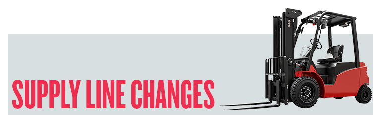 Supply line changes