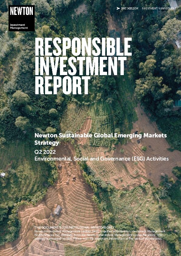 US RI report Sustainable Global Emerging Markets