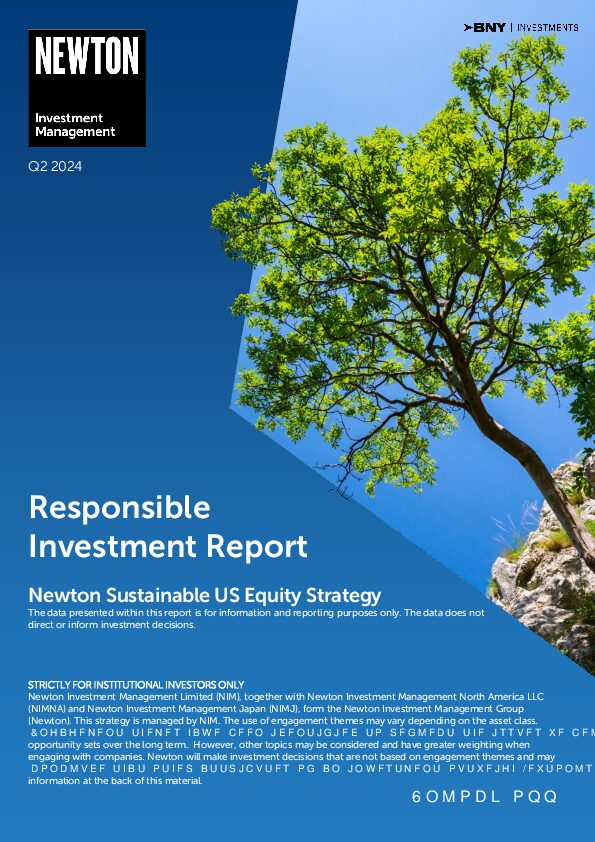 US RI report Sustainable US Equity